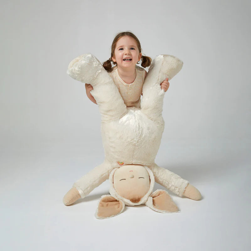Giant Cozy Dinkum Bunny Moppet - Soft Beige | Tselaine