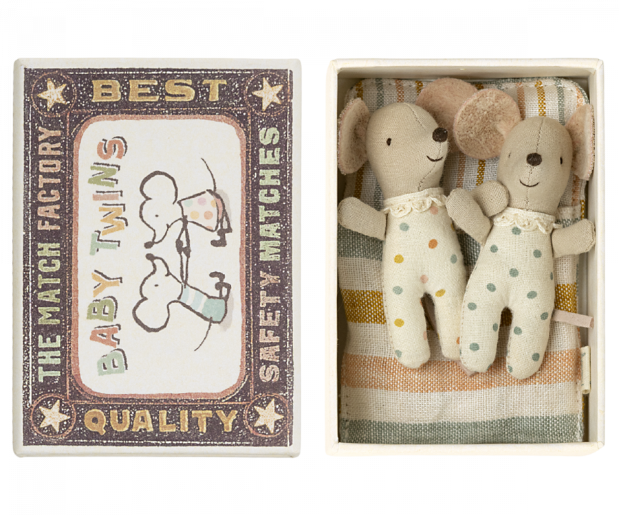 Twins, Baby mice in matchbox (IN STOCK 2023)