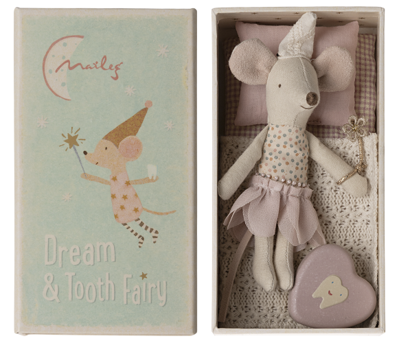 *NEW* TOOTH FAIRY MOUSE, LITTLE SISTER IN MATCHBOX (4/15)