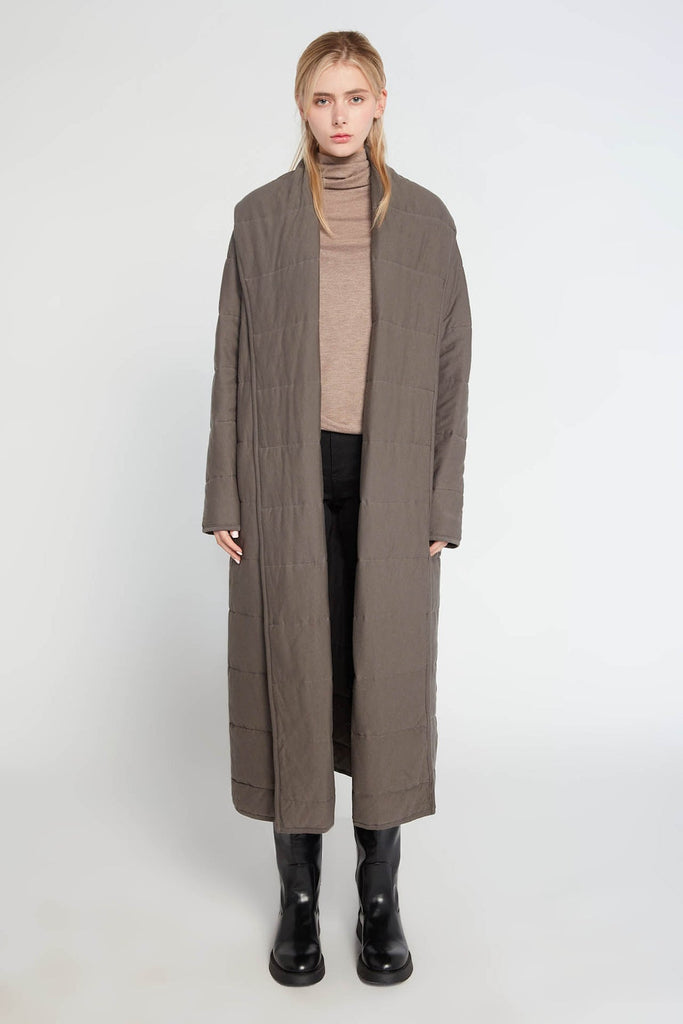 Offhour Cotton Jersey Homecoat - Charcoal