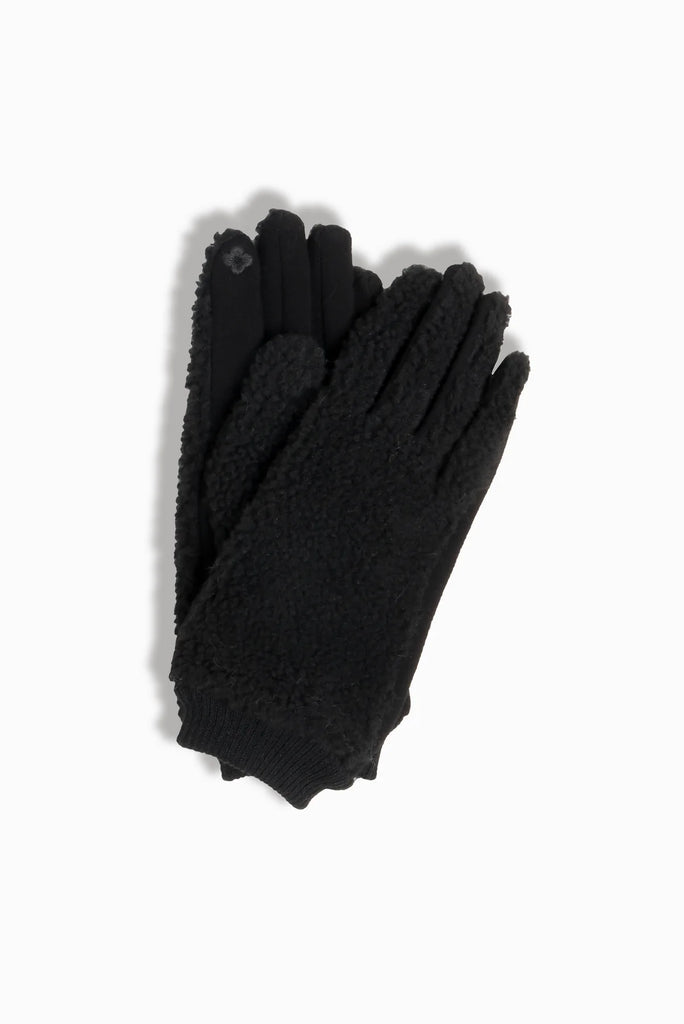 Look by M - Faux Shearling Gloves