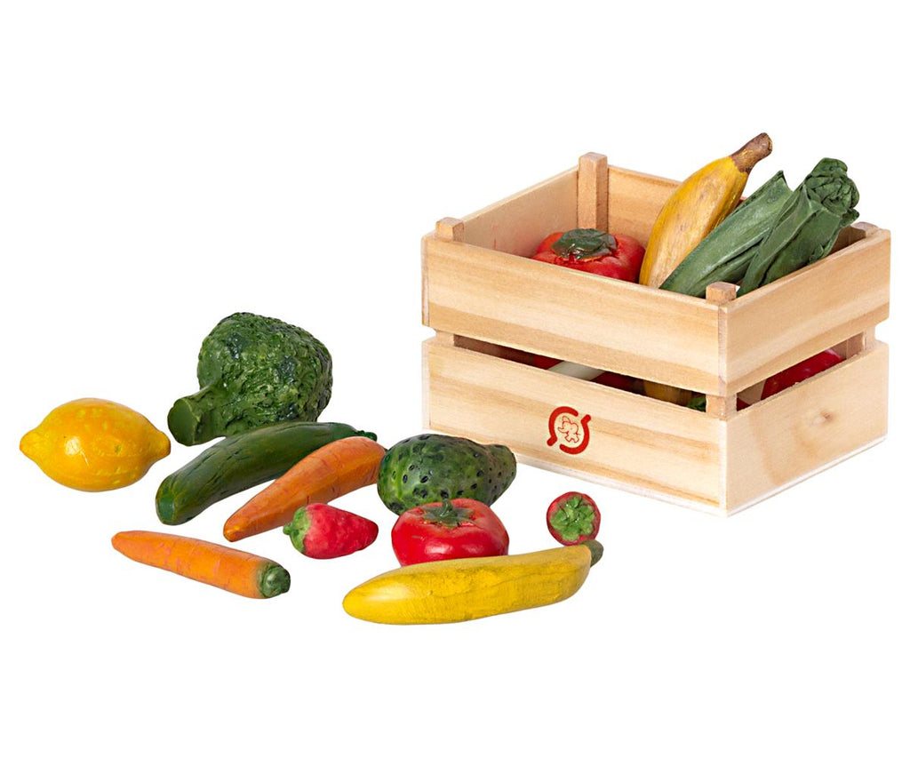 Maileg Fall Winter 2021 Veggies and Fruit Crate IN STOCK