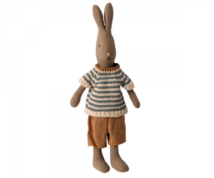 Rabbit size 1, Brown - Shirt and shorts (Maileg FW23 IN STOCK)