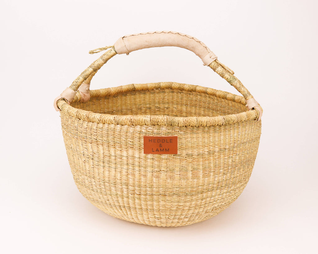 Kandiga Bolga Basket - Natural Handle