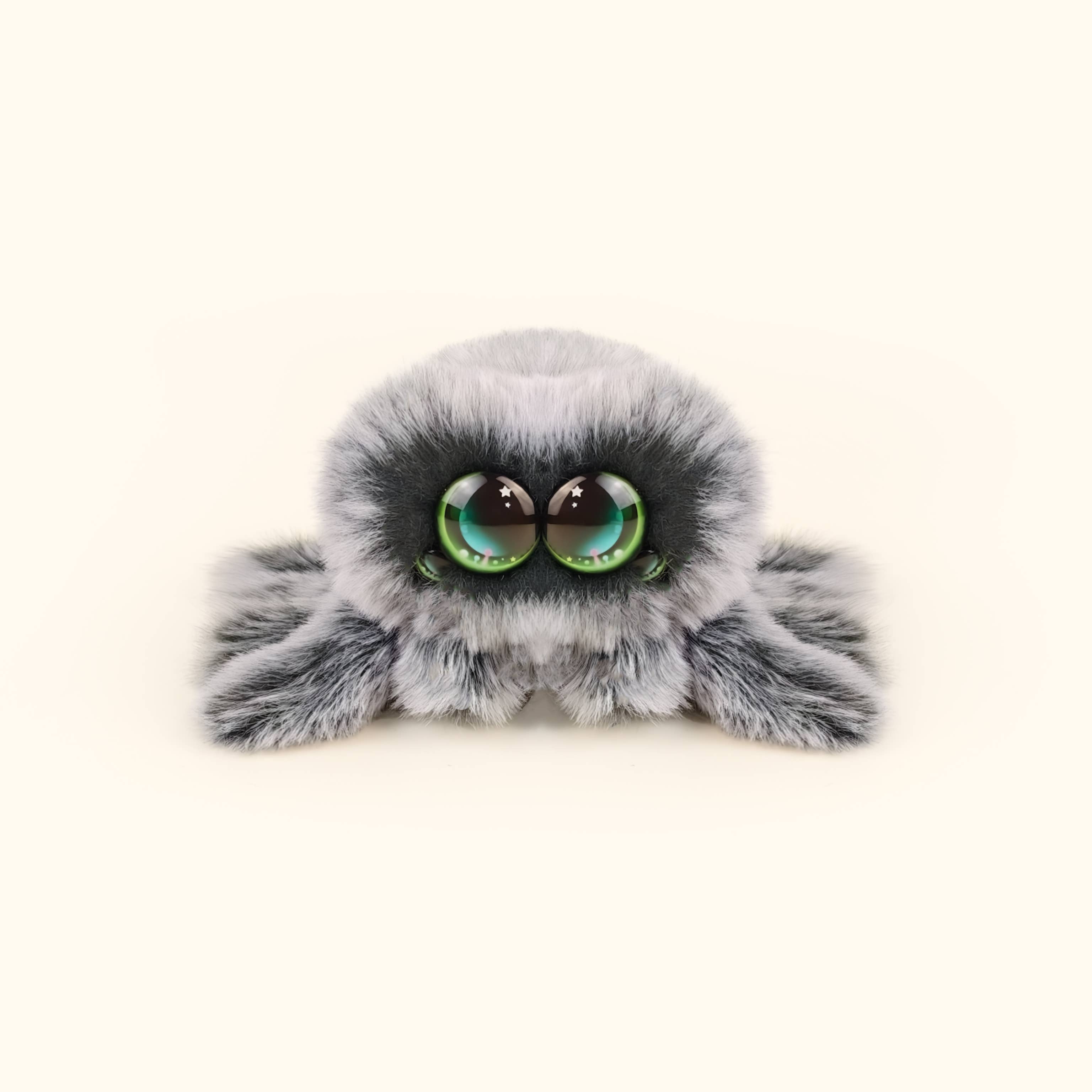 Snowball Grey Spider Plush Toy | Tselaine