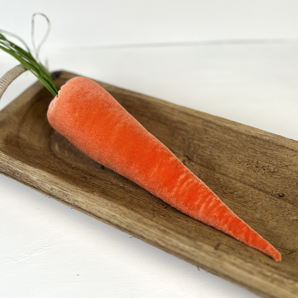 Handmade Velvet Carrots Centerpiece Tablescape Rustic Decor: Plum