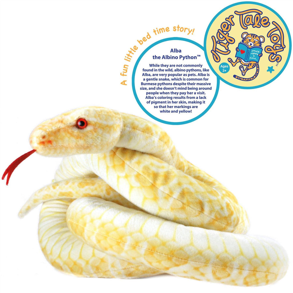 Alba The Albino Burmese Python | 100 Inch Stuffed Animal
