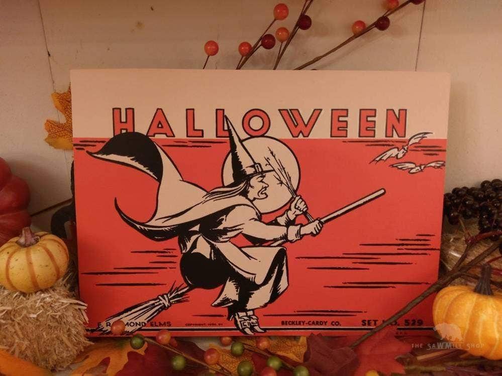 Halloween Candy Box Wood Cutout