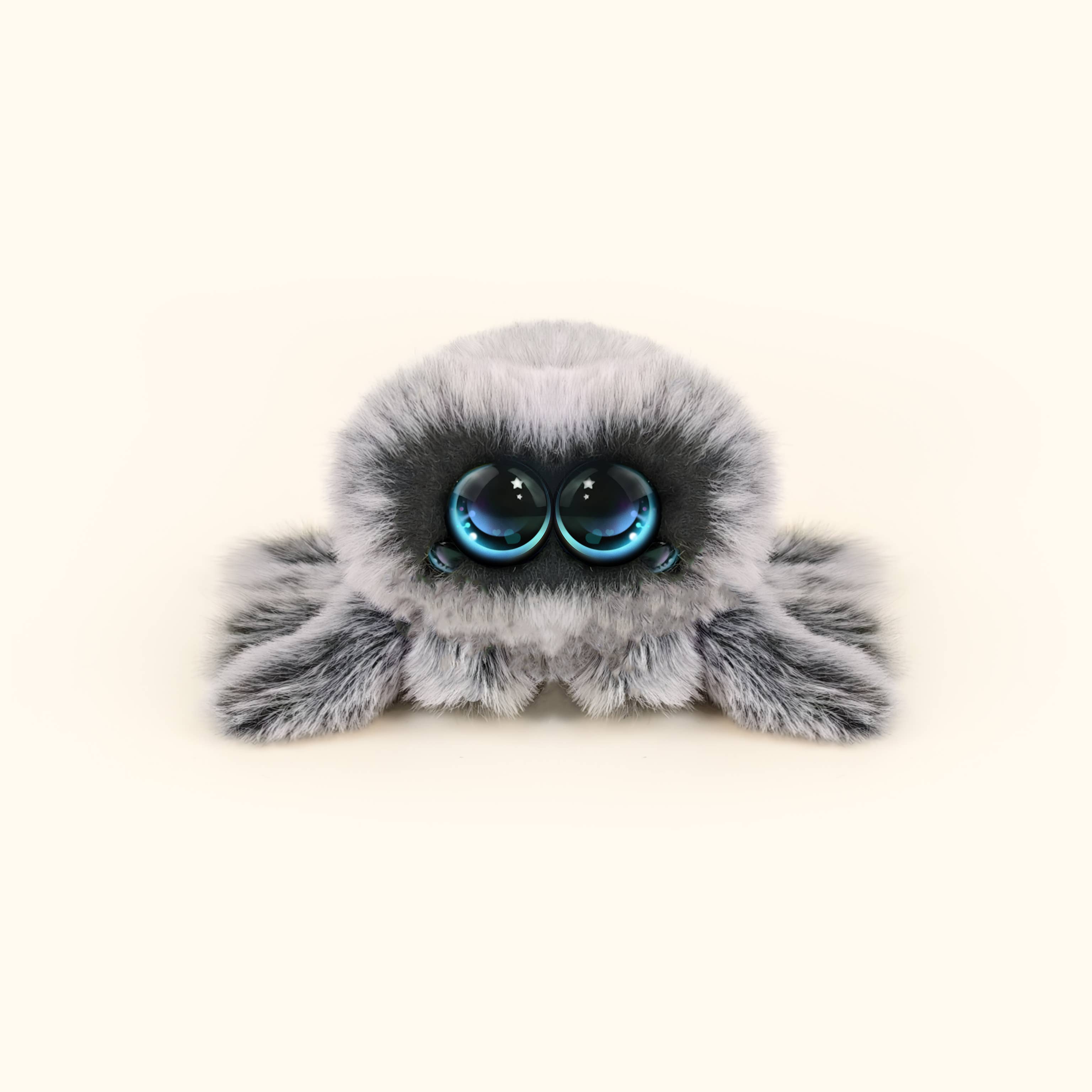 Snowball Grey Spider Plush Toy | Tselaine