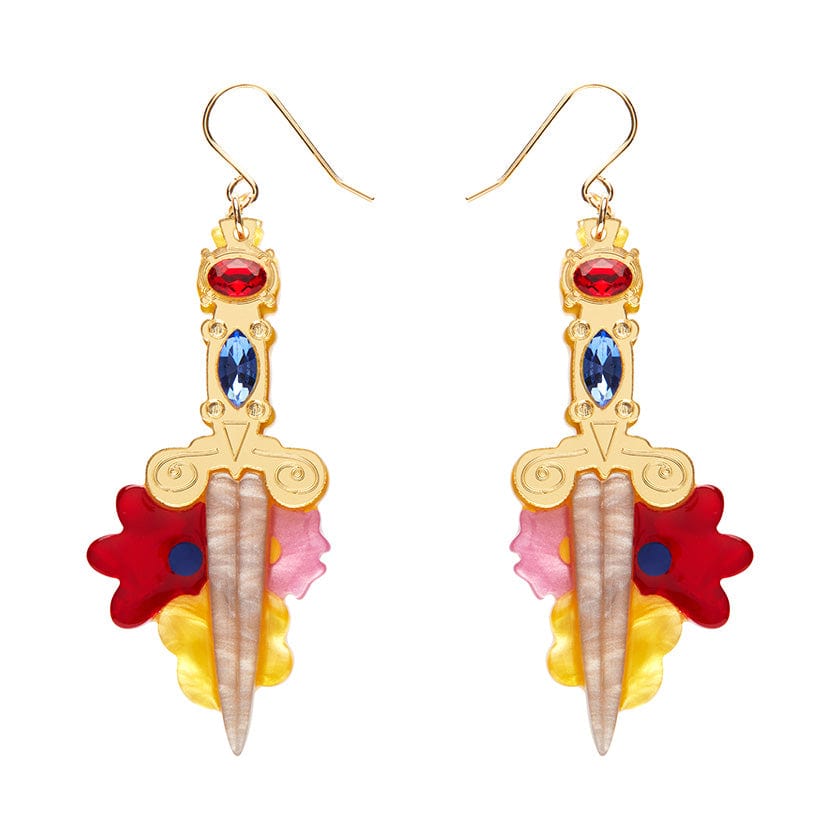 Double-Edged Delight drop earrings (Spellbound 2023 Collection)