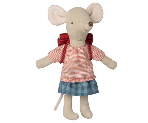 Tricycle mouse, Big sister with bag  - Red (IN STOCK)