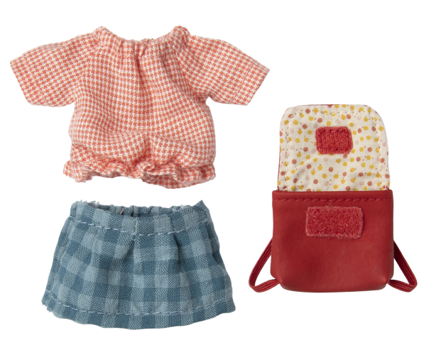 Clothes and bag, Big sister mouse - Red (MARCH 2023)