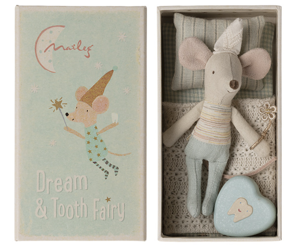 PREORDER TOOTH FAIRY MOUSE, LITTLE BROTHER IN MATCHBOX (4/15)