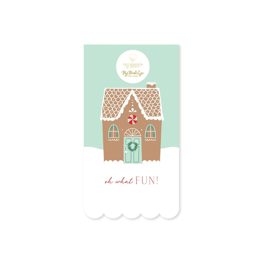 Gingerbread Scalloped Guest Napkin