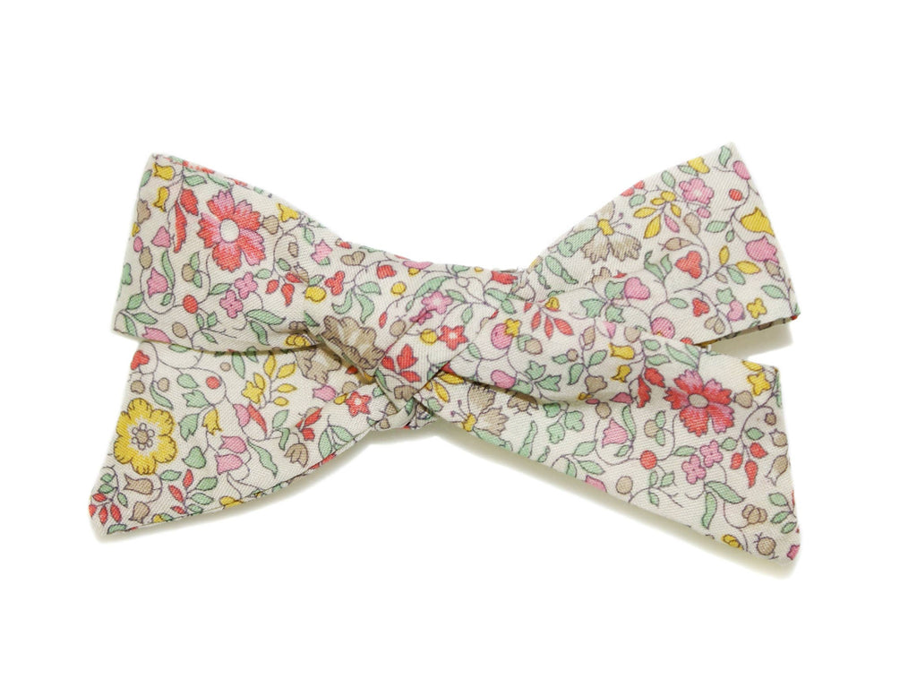 Liberty Katie & Millie Soft Bow ClipGGHC403 GREEN/PINK