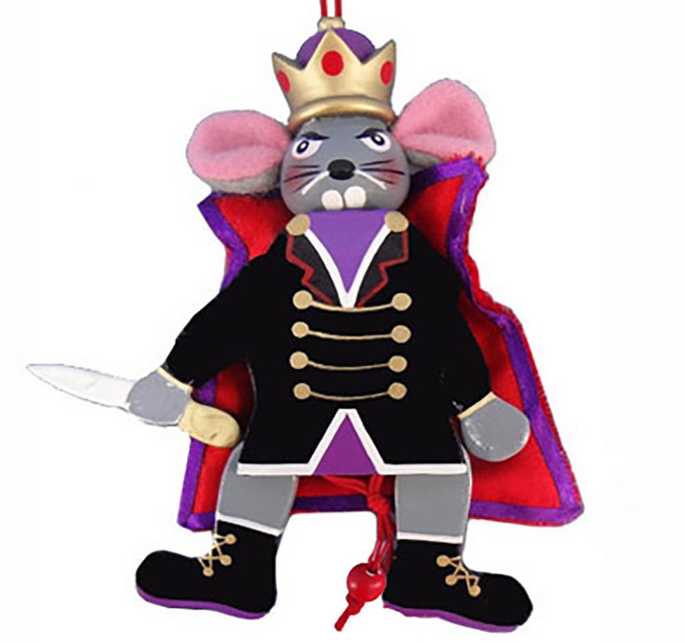 Mouse King Pull Puppet Ornament 5 inch