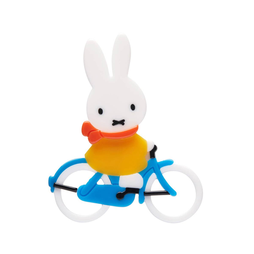 BHAT103-MULTI | Miffy's Bicycle brooch