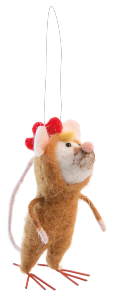 Farmhouse Style - Clucky the Chicken Mouse Ornament