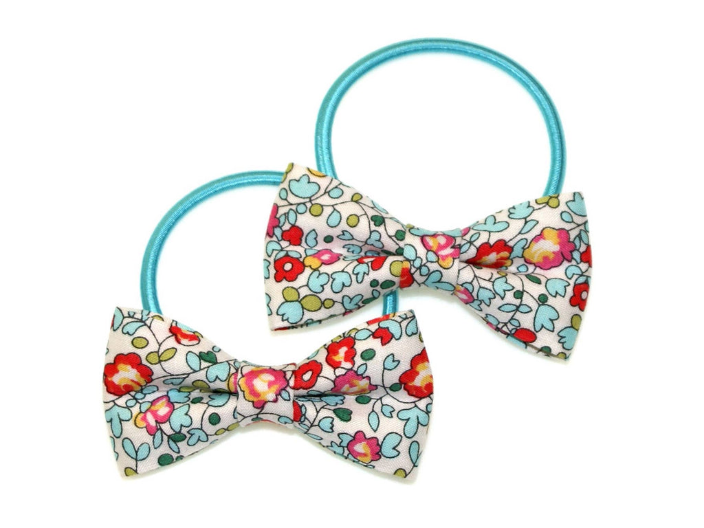 Liberty Eloise Bow PonytailsGGBO141 TURQUOISE/RED