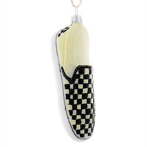 Checkered Shoe Ornament