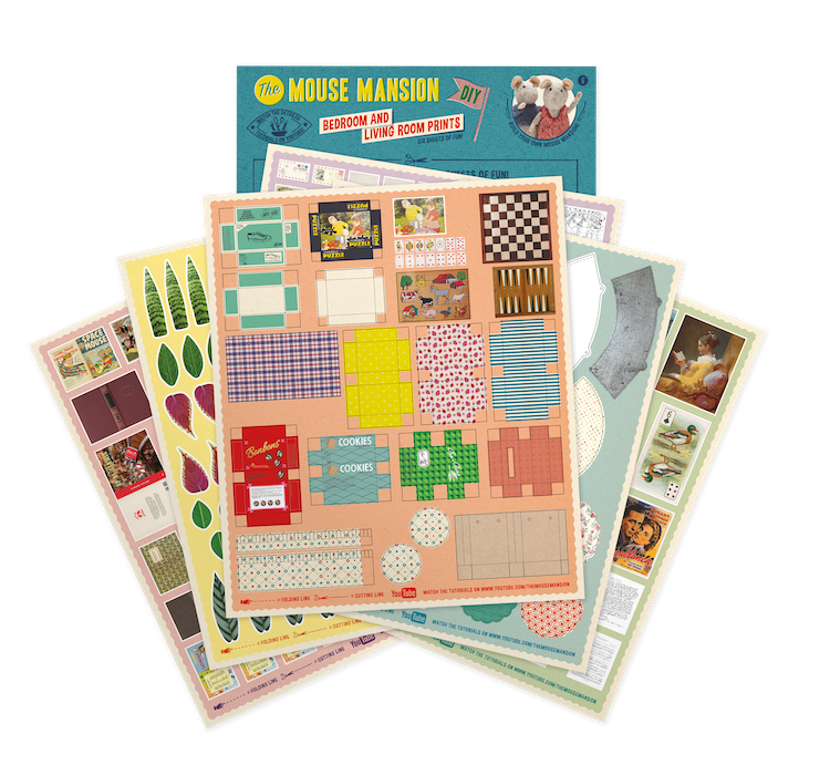 Mouse Mansion Paper Kits