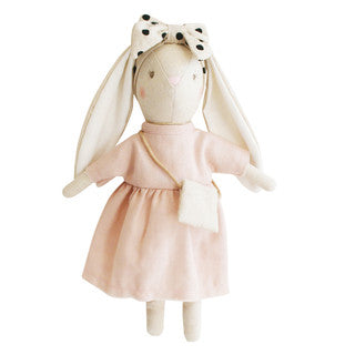 Alimrose Mini Sofia Bunny (Pink dress with polkadot headband)