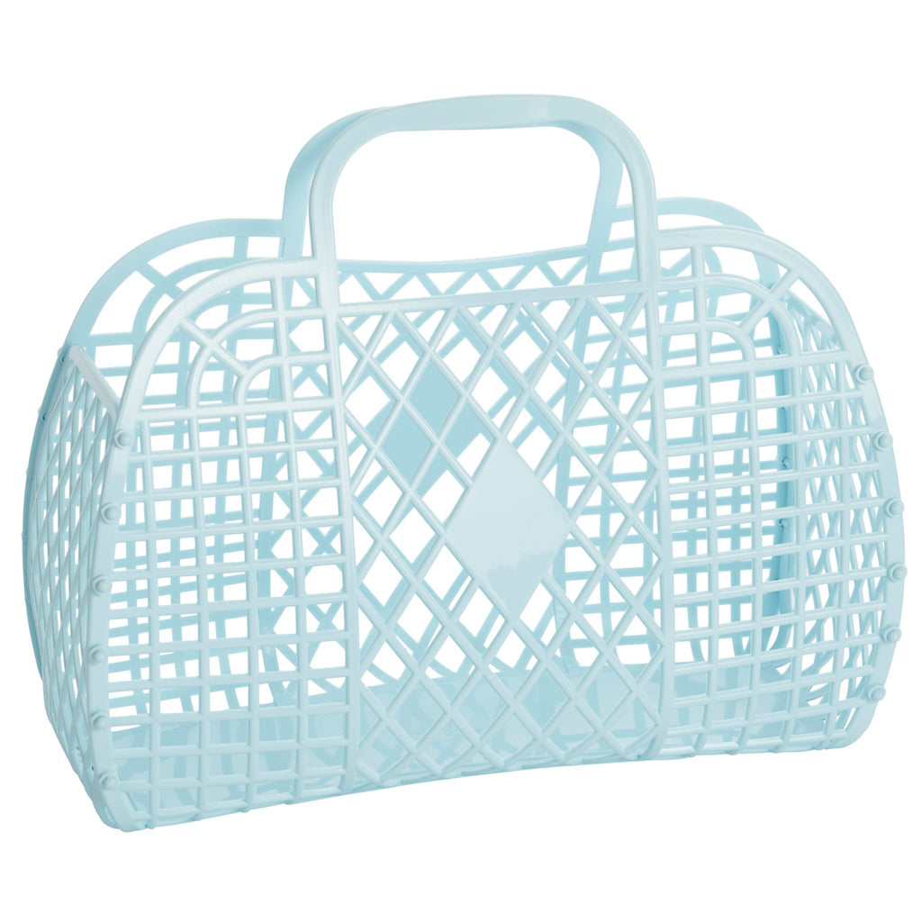 Retro Basket Jelly Bag - Large Blue