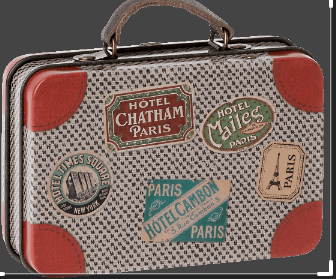 Maileg FW22 Suitcase, Metal - Grey travel