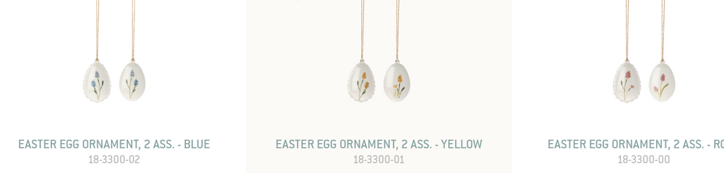 Maileg 2023 Egg Ornaments