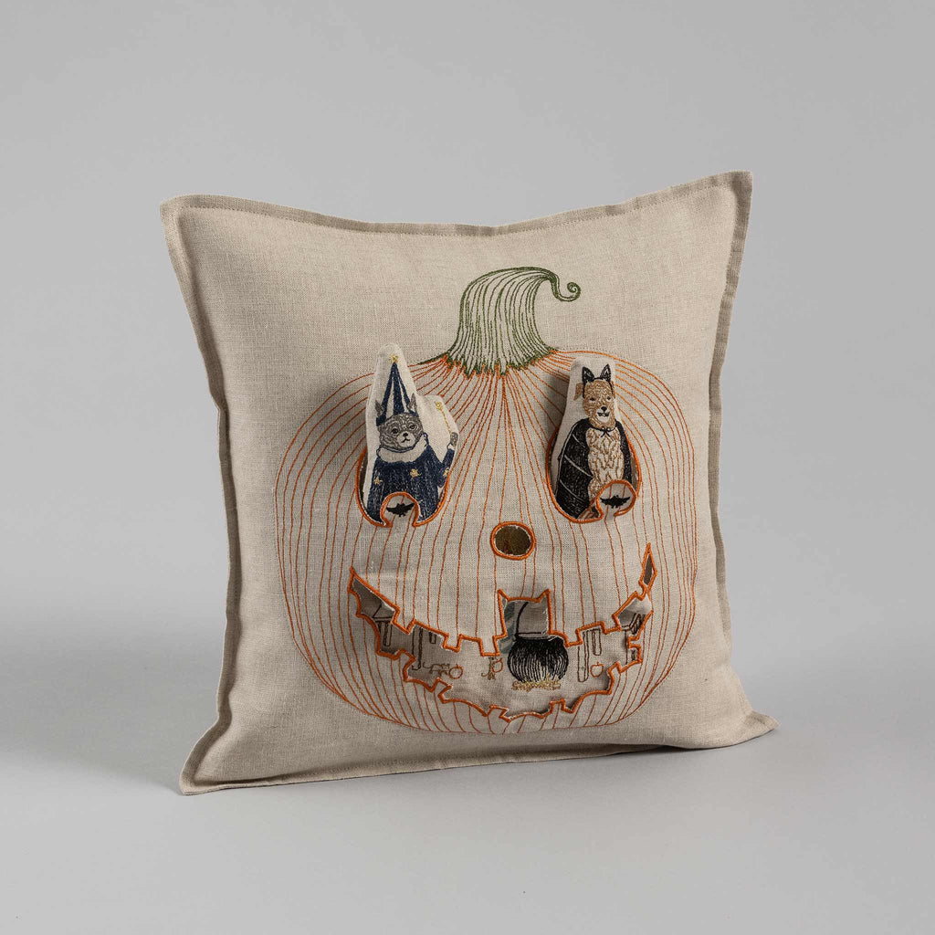 Jack-o'-lantern Pocket Pillow