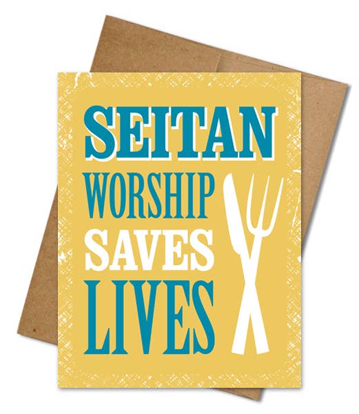 Seitan Worship Card