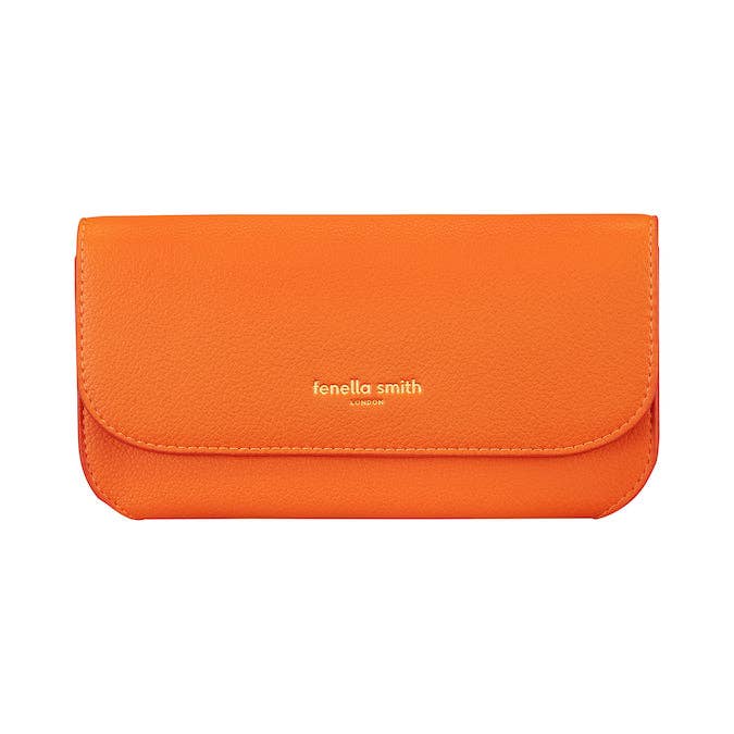 Orange Lara Vegan Leather Purse/Wallet