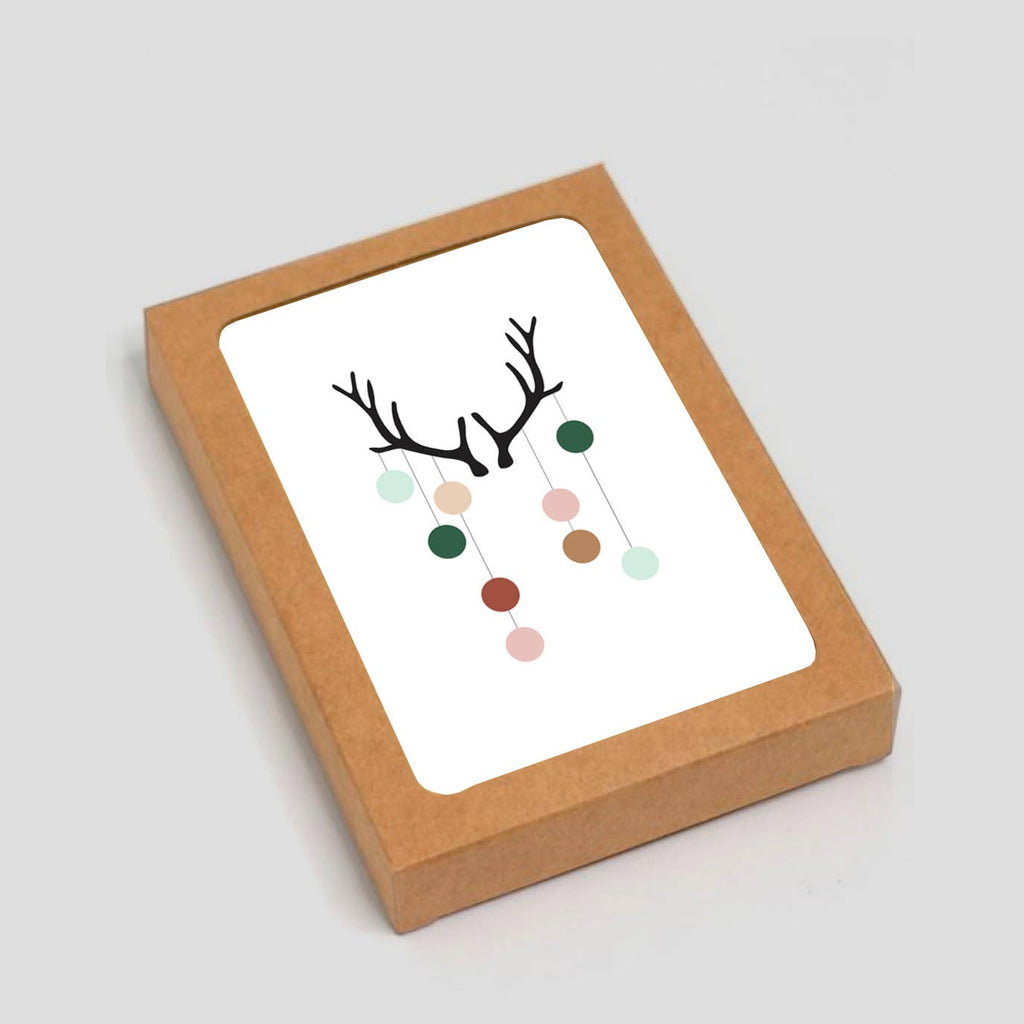 Holiday Moose Antler: Boxed Set of 6 Cards