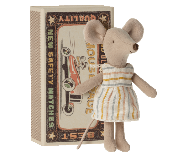 Maileg Sp/S22 - Big Sister Mouse in Matchbox