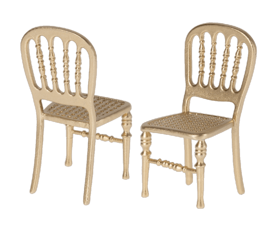 Maileg Sp/S22  Gold Chair In Stock