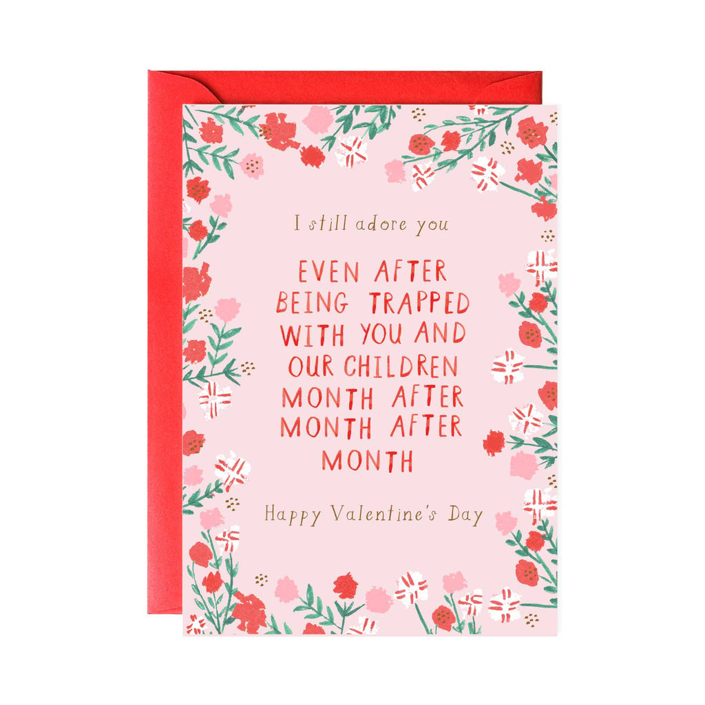 Stuck with You- Valentine Greeting Card