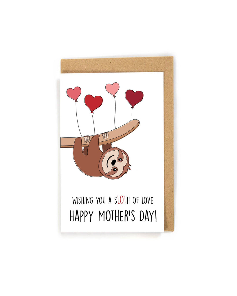 Mother's Day Sloth Card