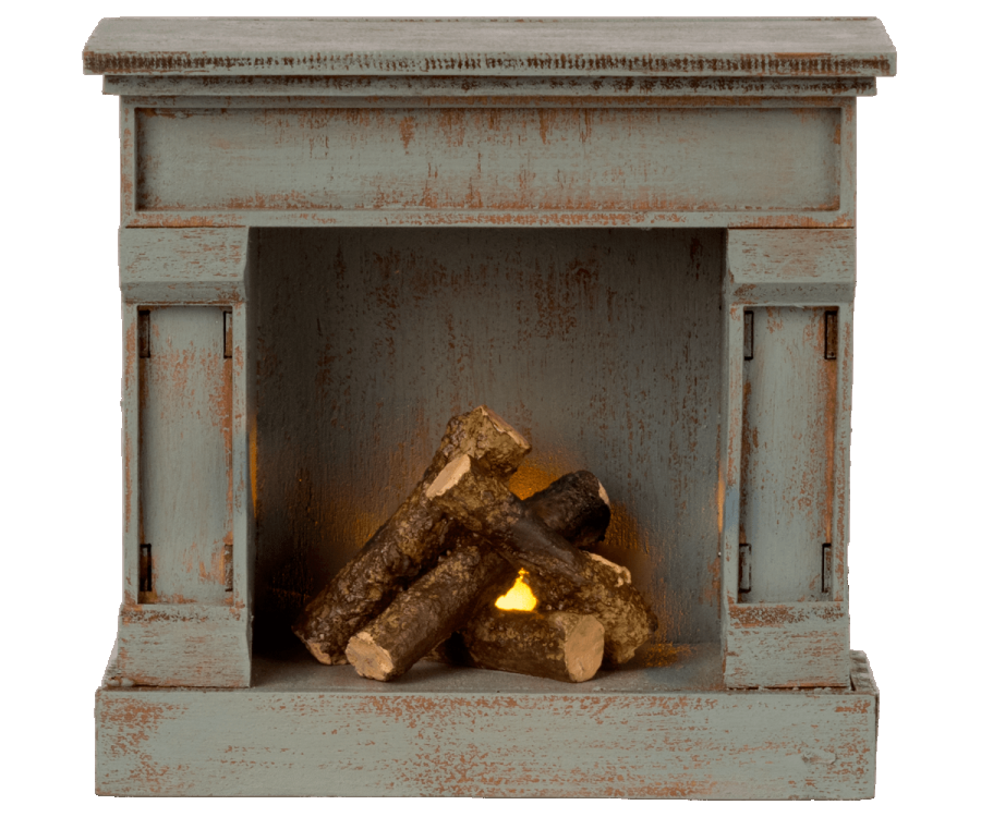 Maileg Sp/S22 Fireplace Vintage Blue IN STOCK