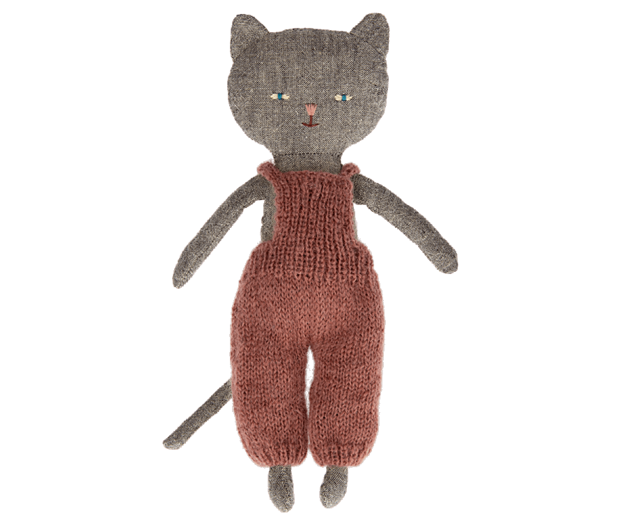 Maileg FW22  Chaton in Knit Overalls (CHOOSE COLOR)