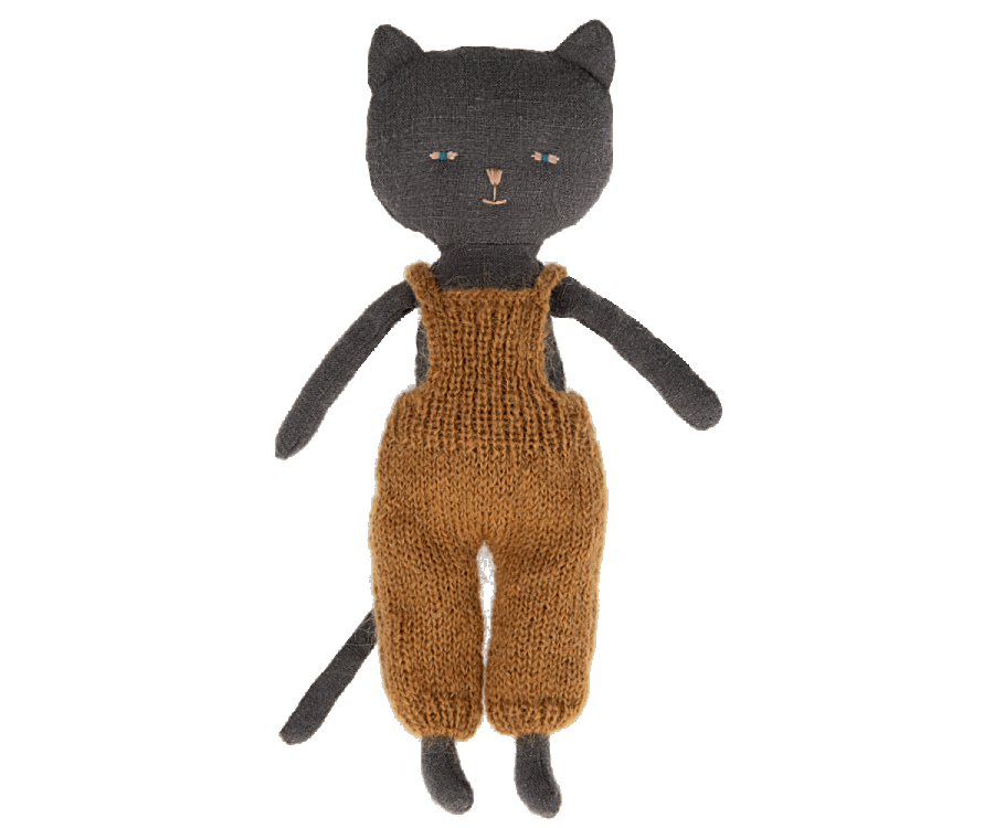 Maileg FW22  Chaton in Knit Overalls (CHOOSE COLOR)