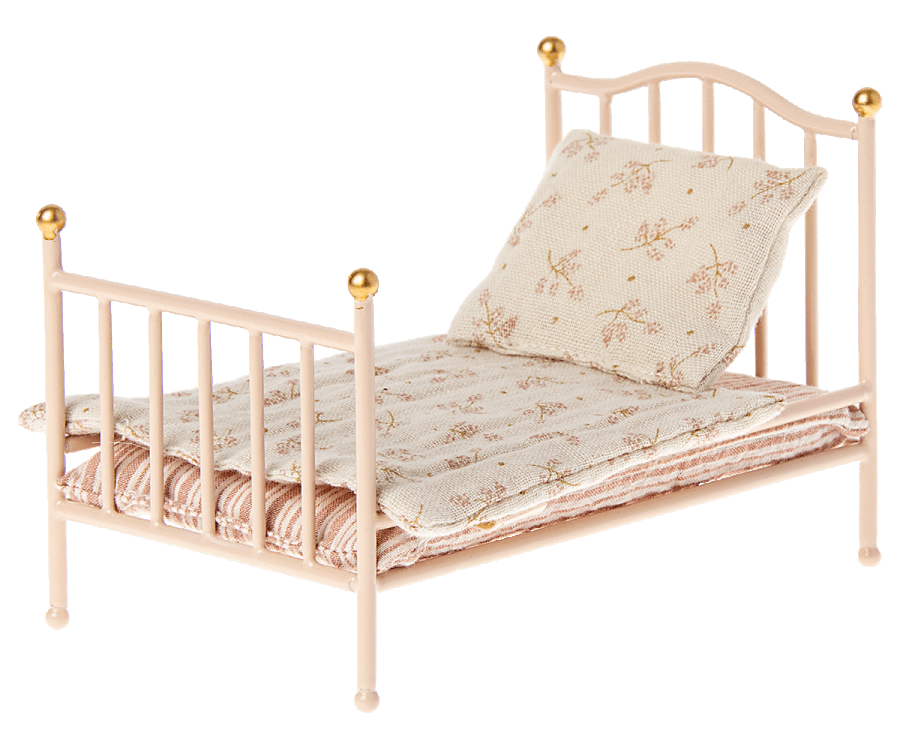 Maileg FW2022 IN STOCK Mouse Vintage Bed in Rose (Mid September 2022)