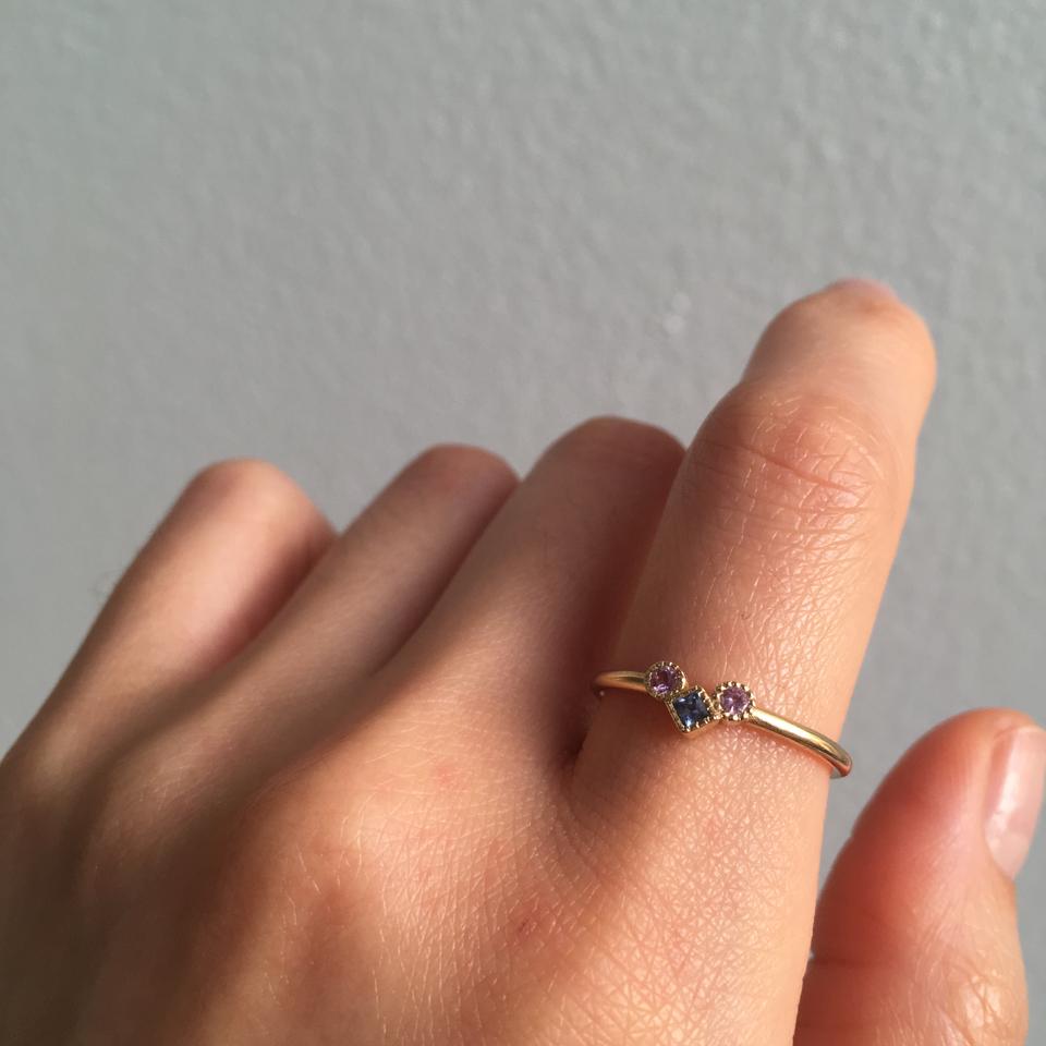Sapphire Pilar Ring
