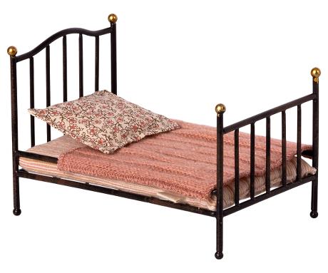 Maileg Fall Winter 2021 Mouse Vintage Bed Black IN STOCK